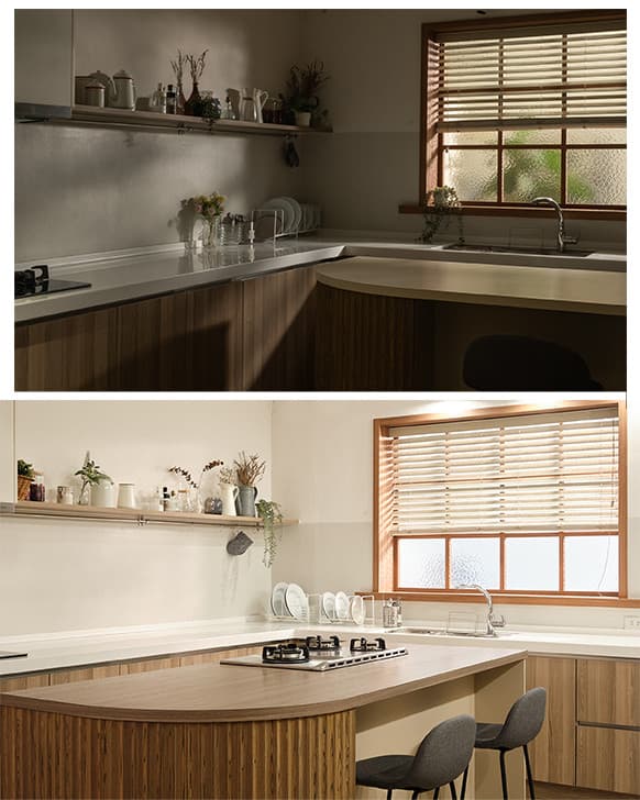 圓山重慶 ✦ 果得影像 大面窗日光廚房攝影棚/可真實炊煮/可移動中島/日式侘寂居家客廳景/圓山捷運站